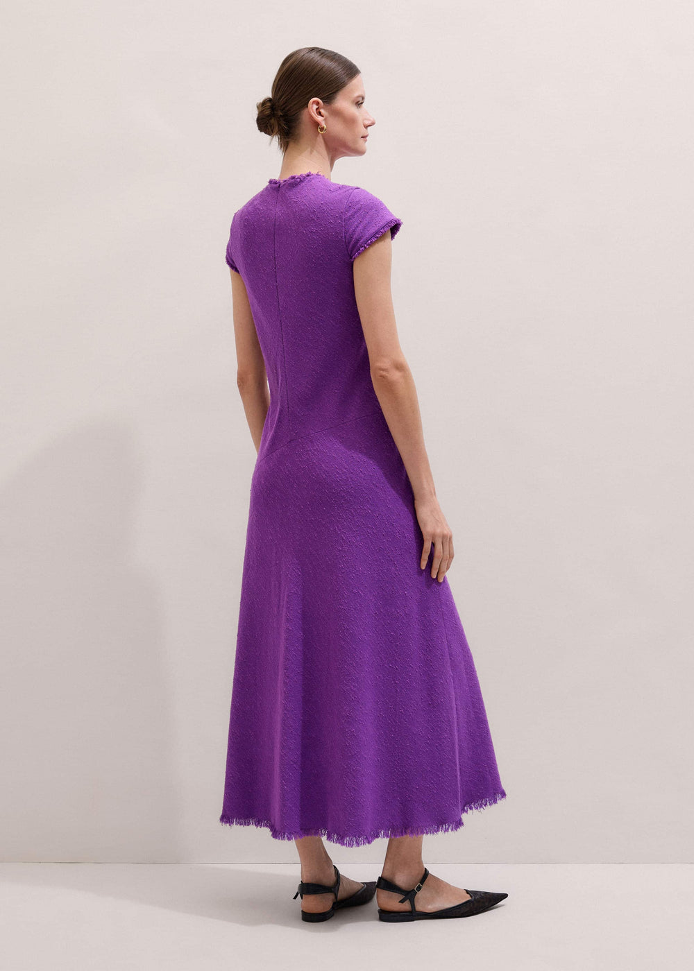 Purple Bias Cut AM-PM Maxi Dress meandem