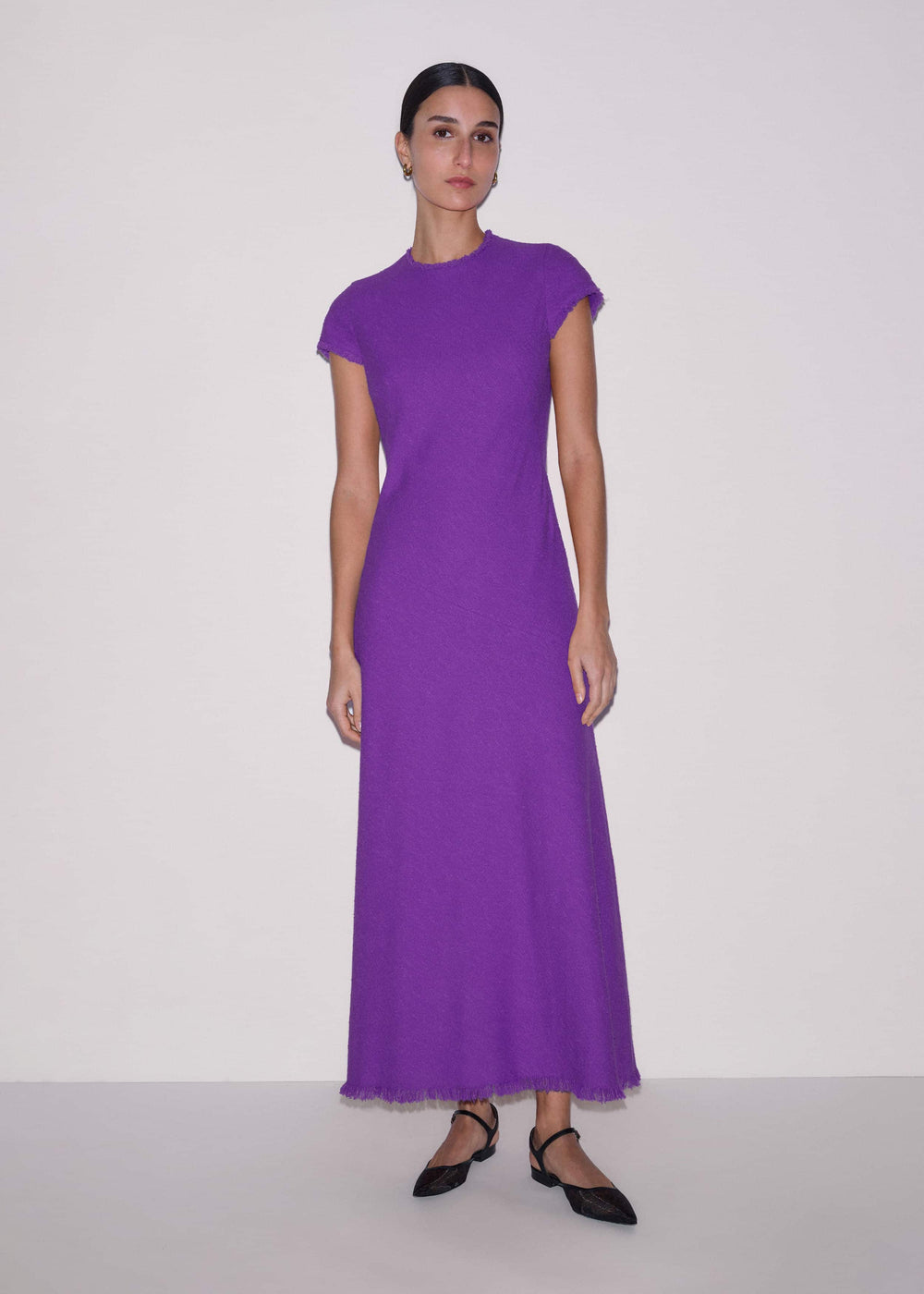 Purple Bias Cut AM-PM Maxi Dress meandem