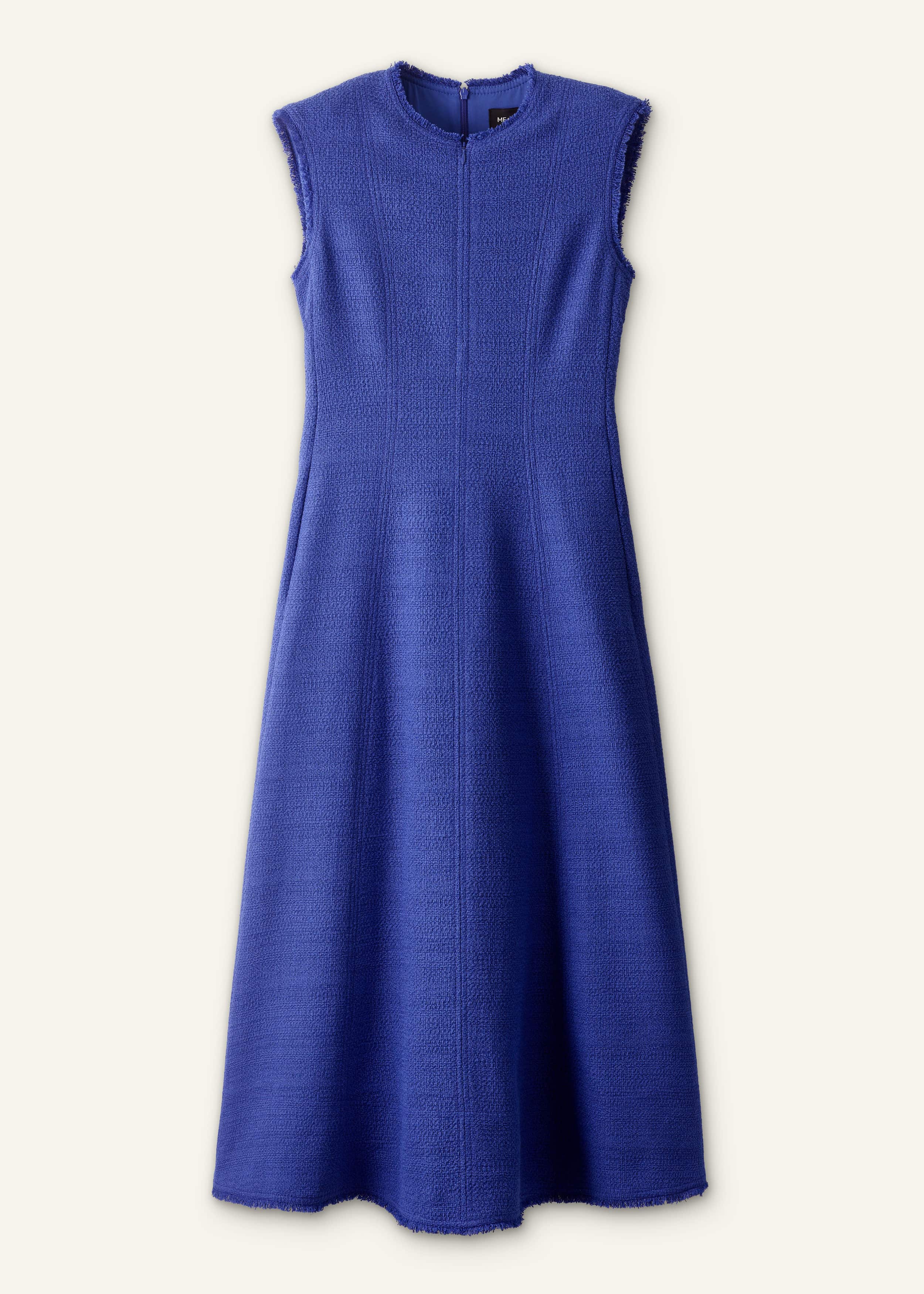 Blue Desk-To-Dinner Fit And Flare Maxi Dress meandem