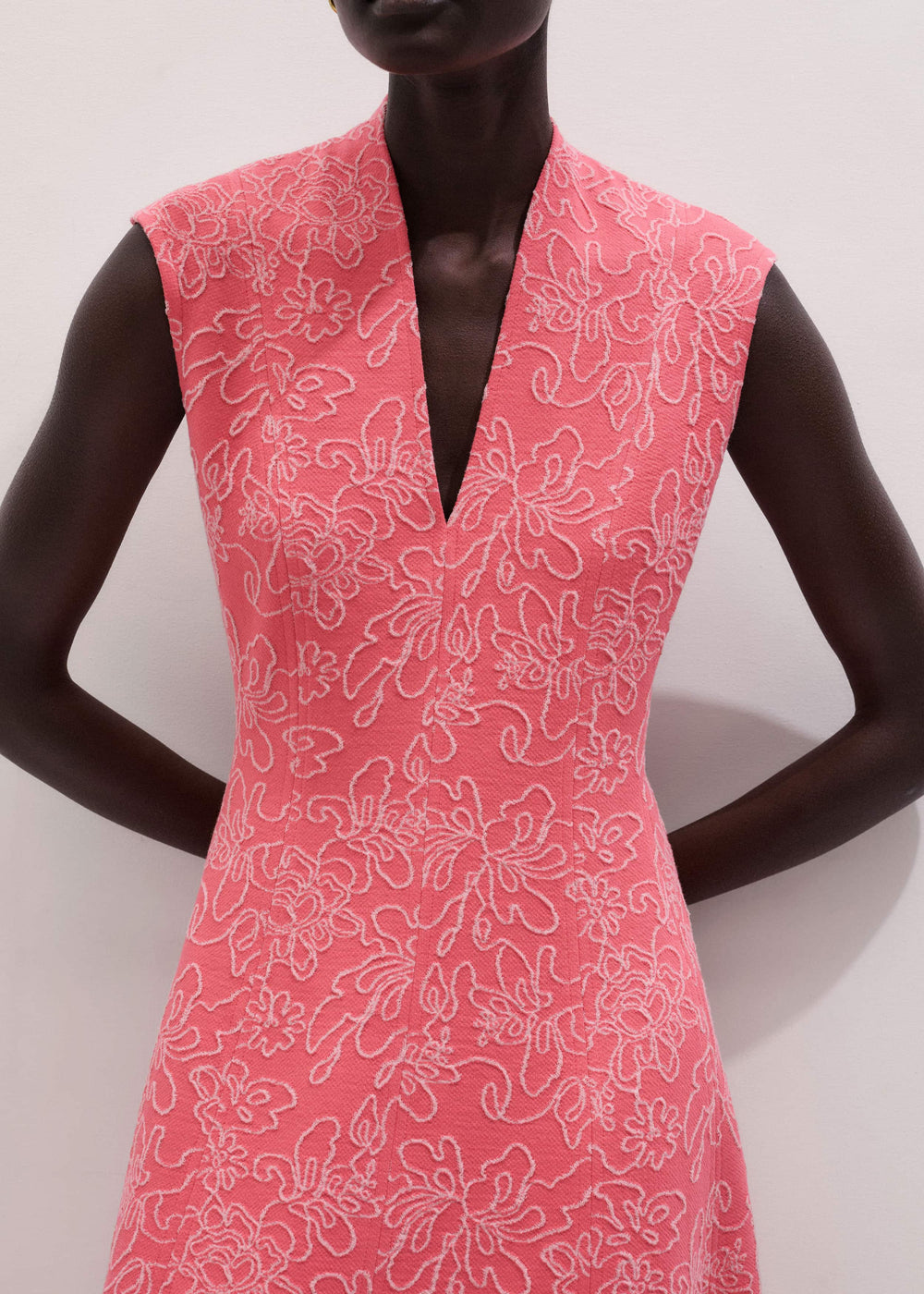 Pink Panelled Fit + Flare Maxi Dress | ME+ME meandem