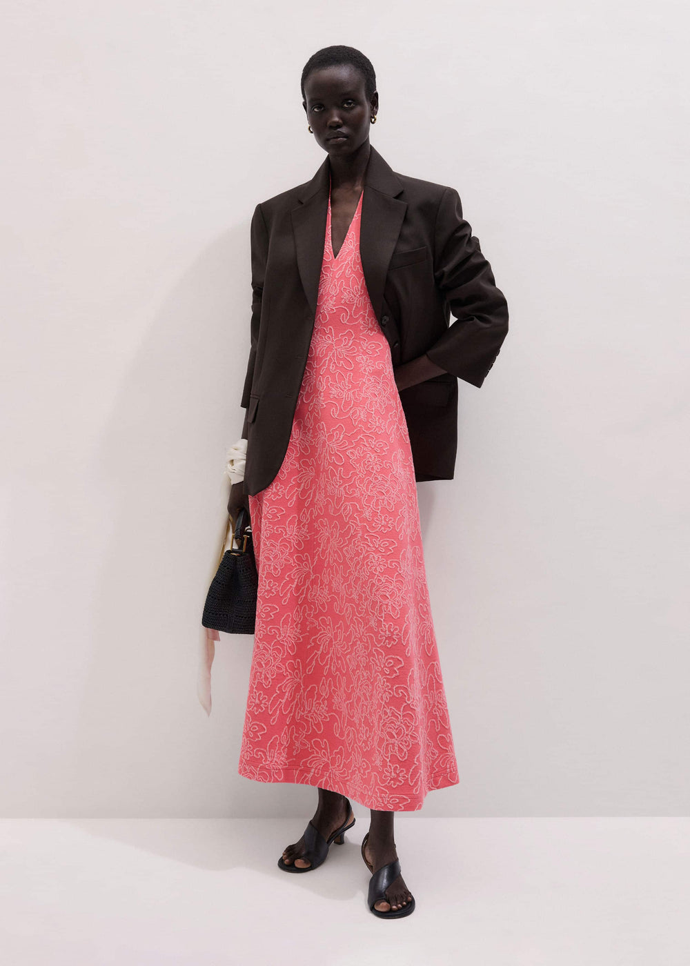 Pink Panelled Fit + Flare Maxi Dress | ME+ME meandem
