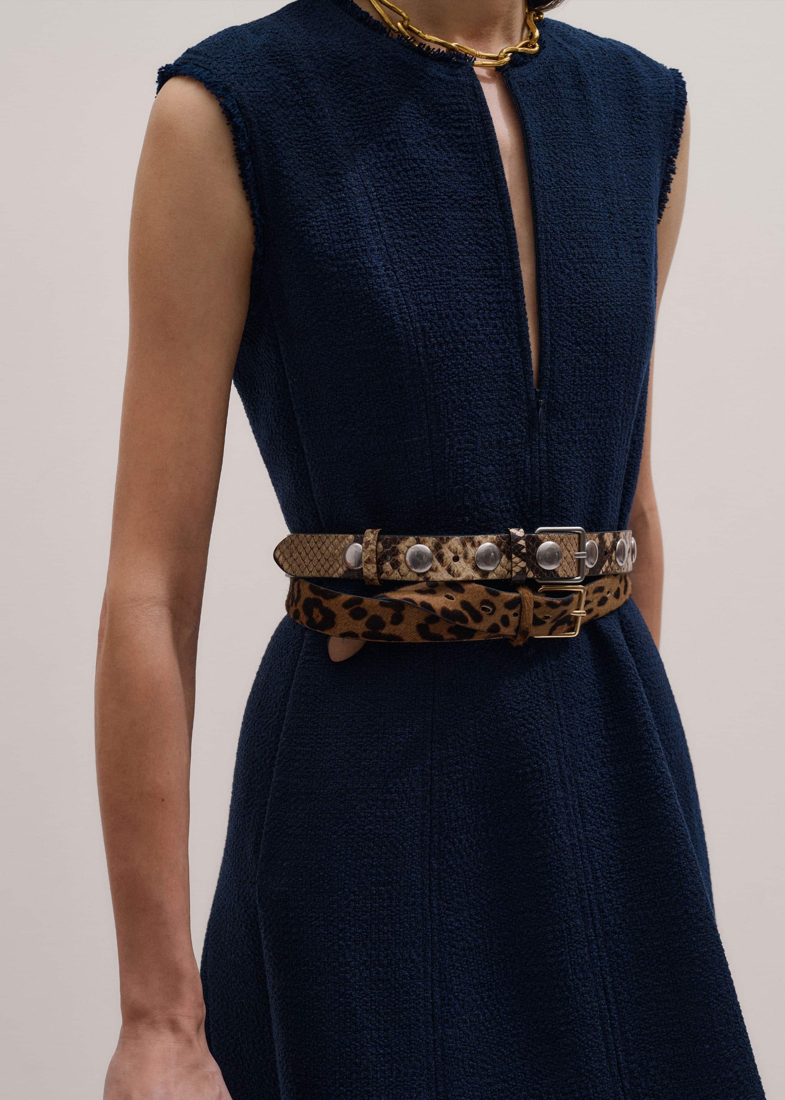 Navy Desk-To-Dinner Fit + Flare Maxi Dress meandem