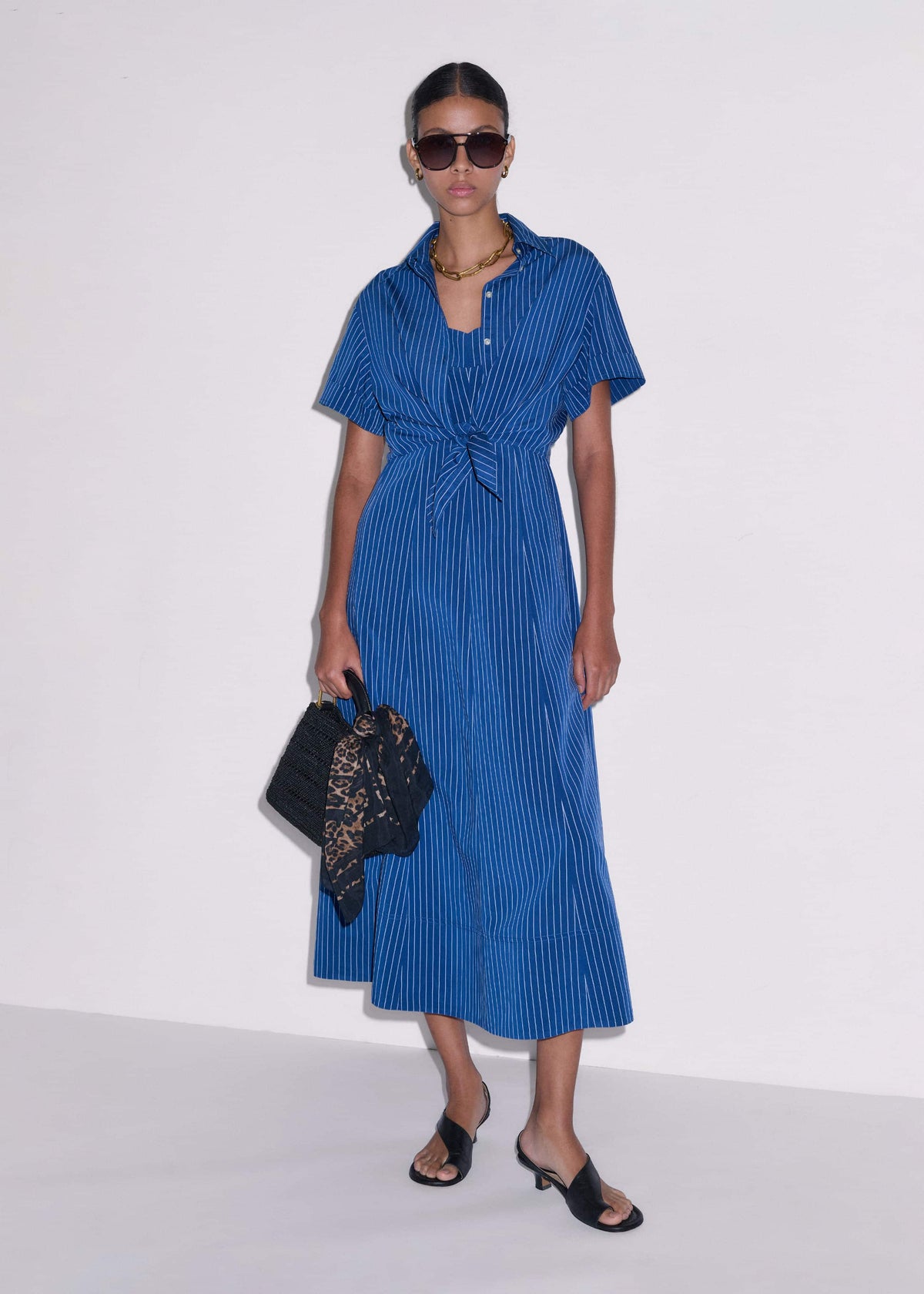Blue 2-In-1 Fit + Flare Maxi Dress meandem