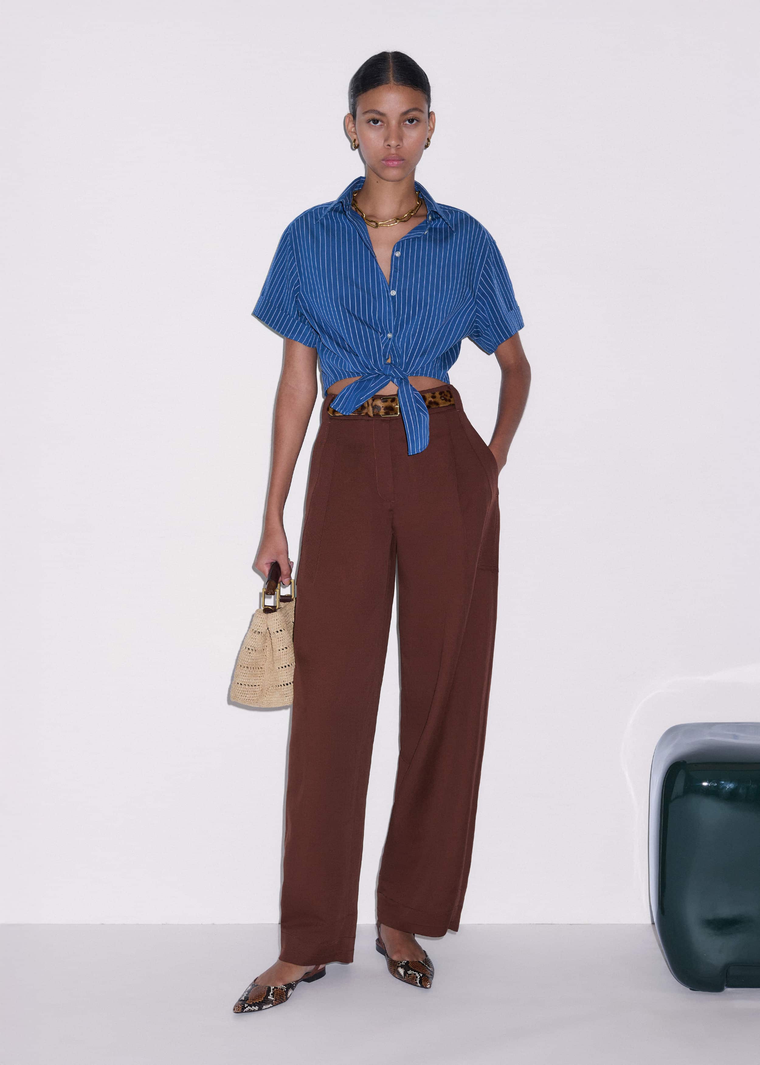 Blue 2-In-1 Fit + Flare Maxi Dress meandem