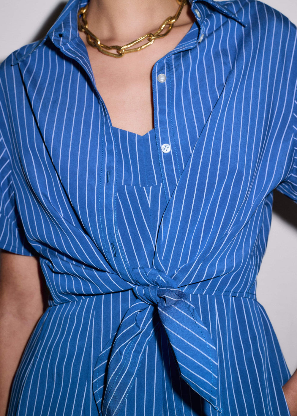 Blue 2-In-1 Fit + Flare Maxi Dress meandem