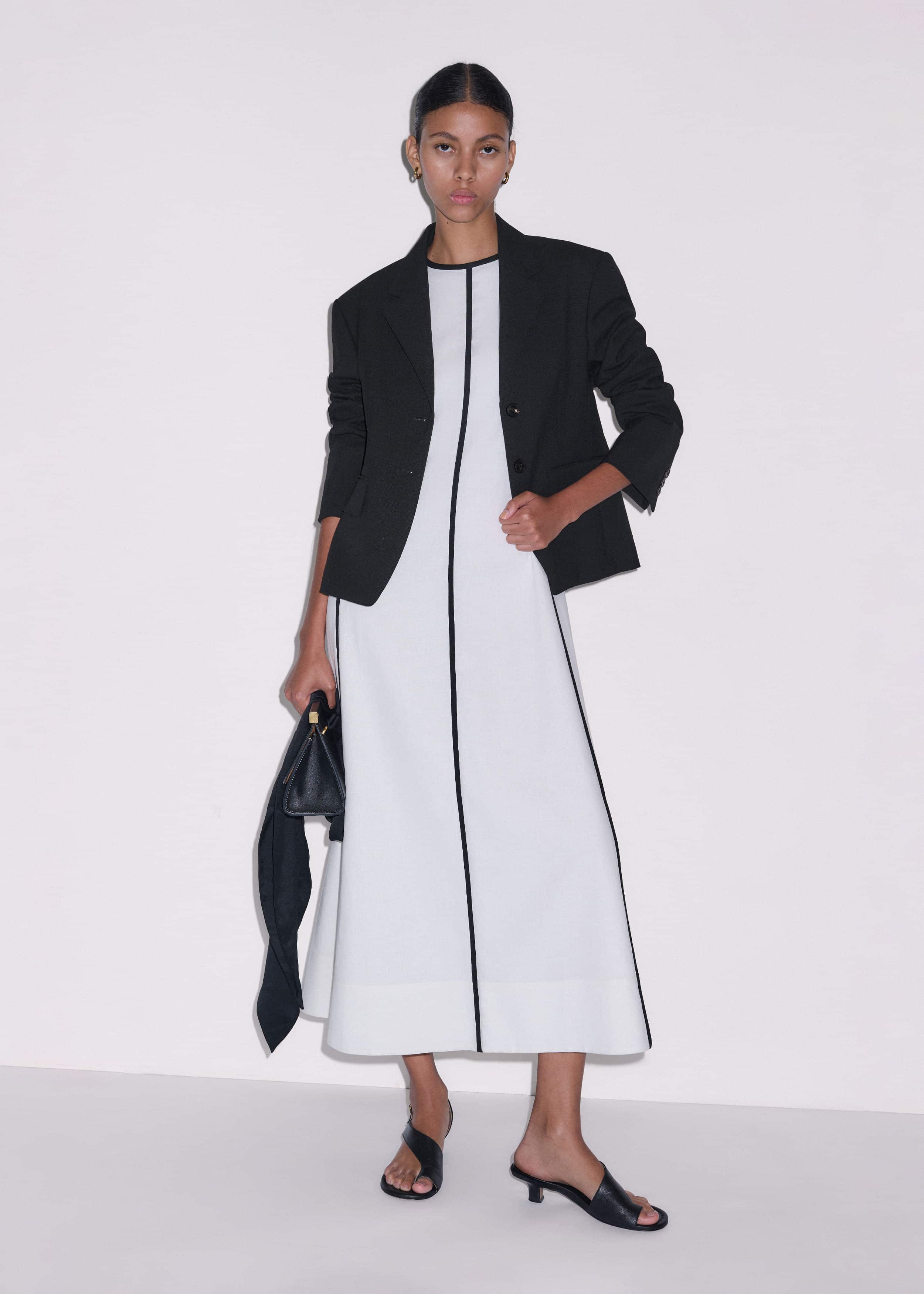 White Crease-Less Linen Effortless Maxi Dress meandem