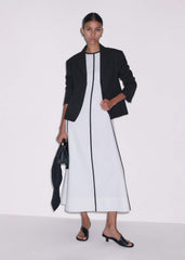 White Crease-Less Linen Effortless Maxi Dress meandem
