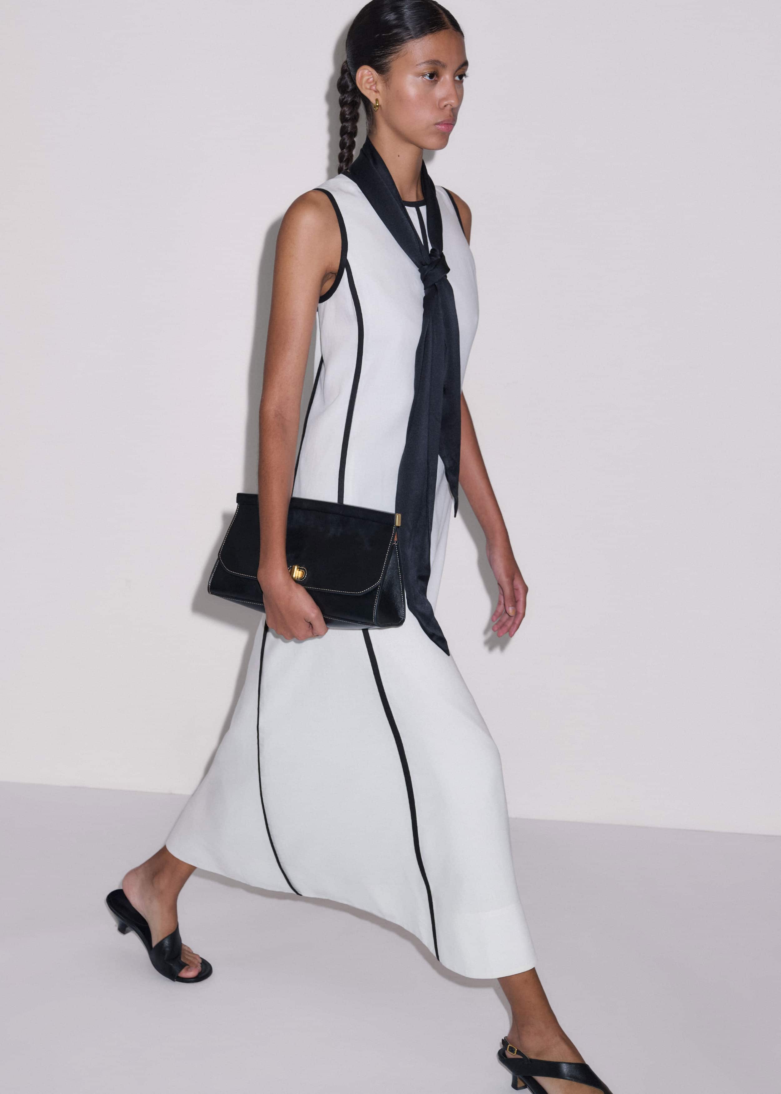 White Crease-Less Linen Effortless Maxi Dress meandem