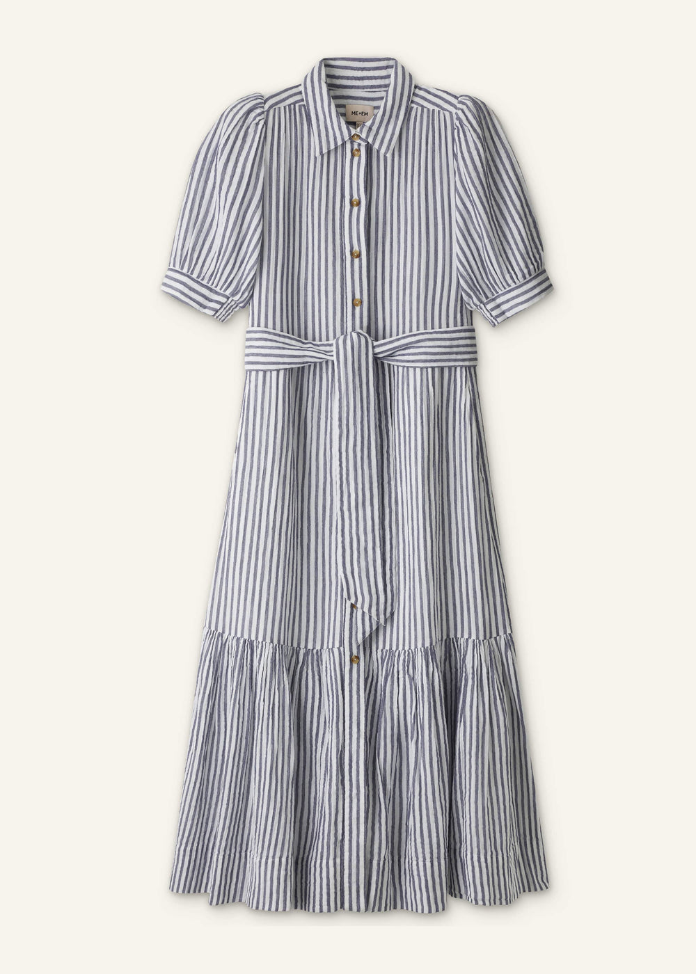 Navy Midi Shirt Dress meandem