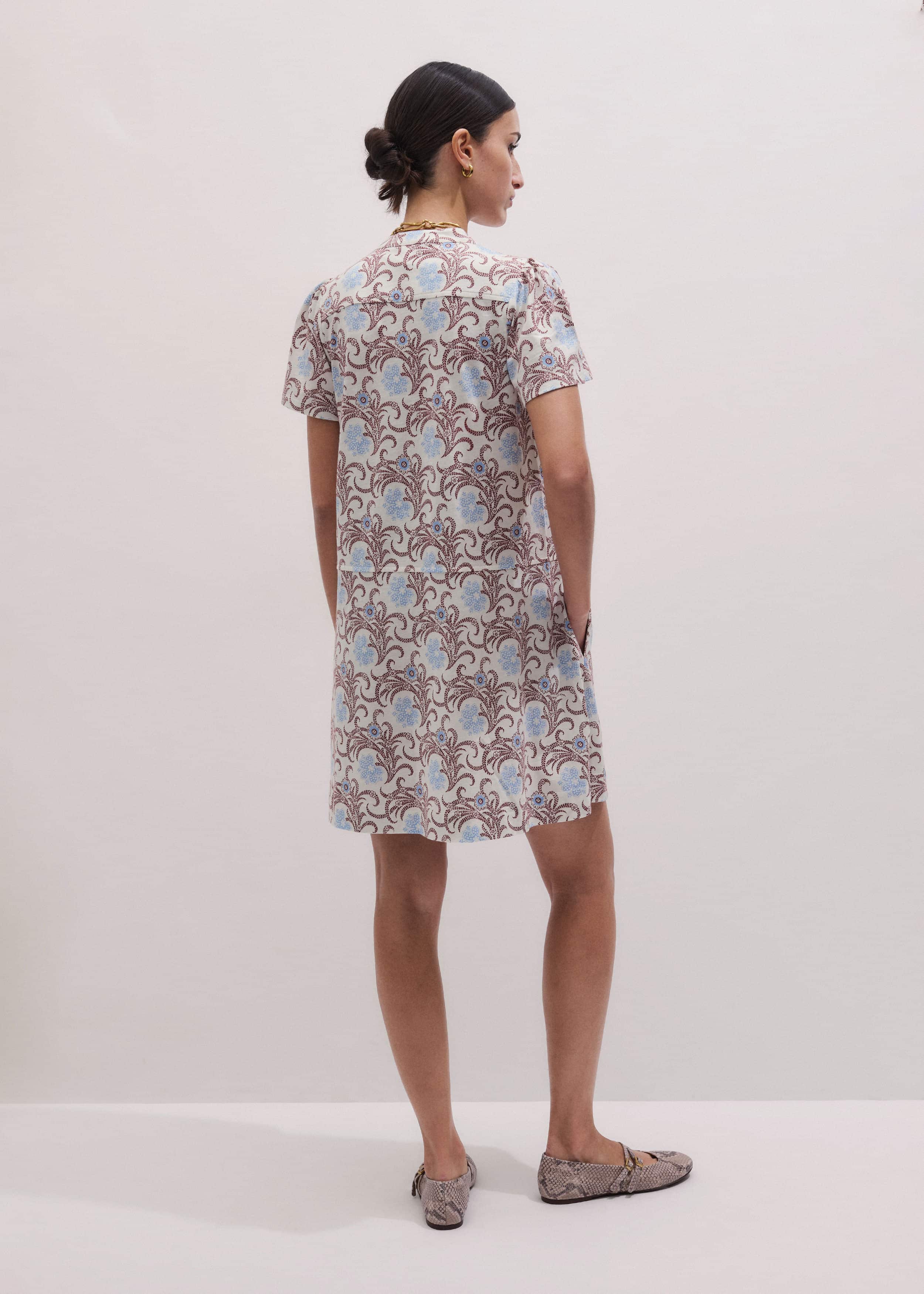 Cream Summer Swing Dress meandem