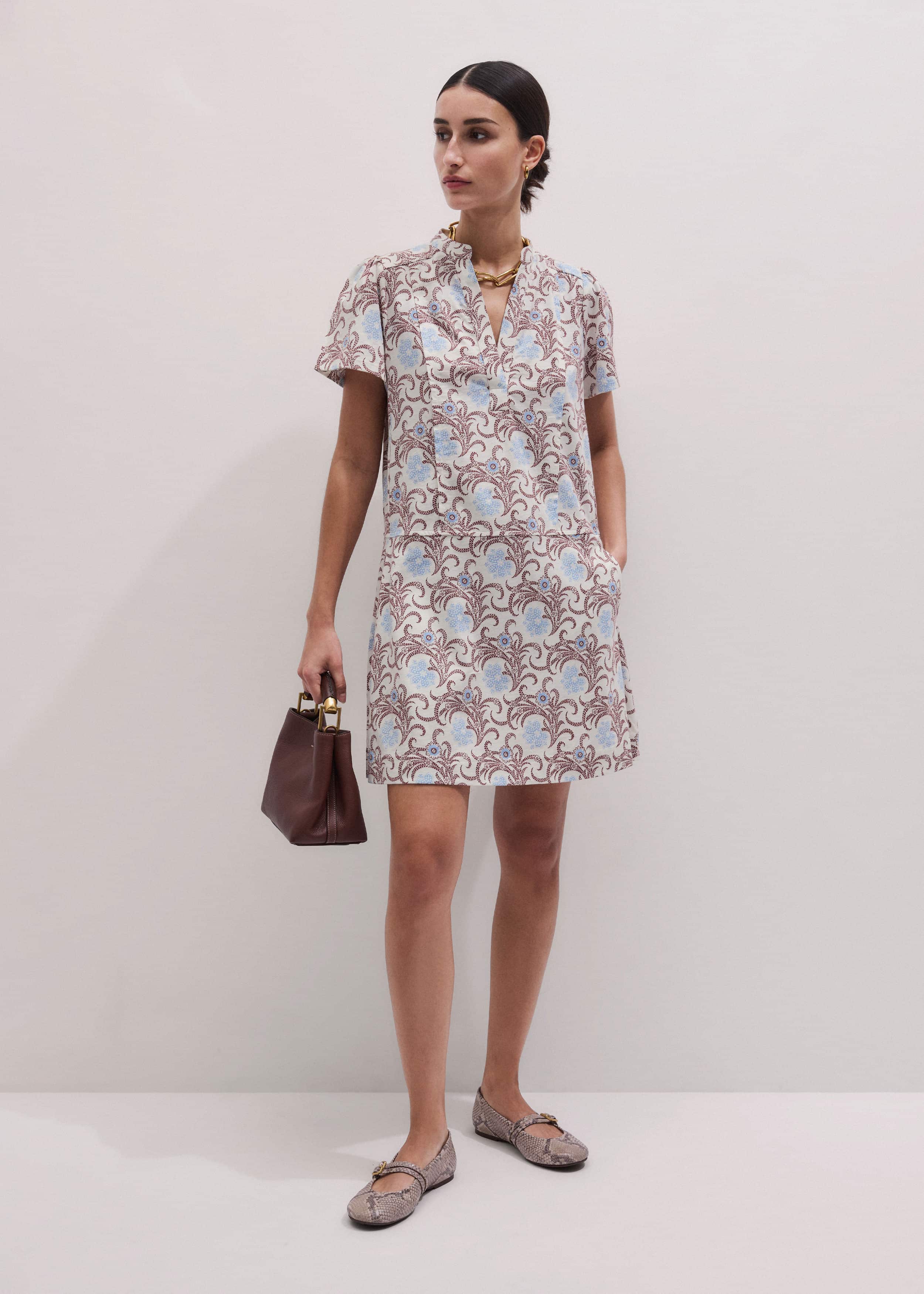 Cream Summer Swing Dress meandem