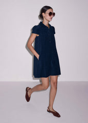 Navy Mini Swing Dress meandem