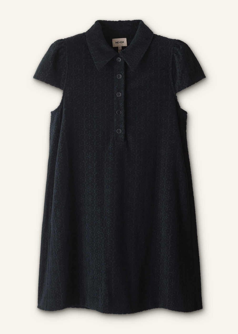 Navy Mini Swing Dress meandem