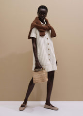 Ecru A-Line Mini Dress meandem