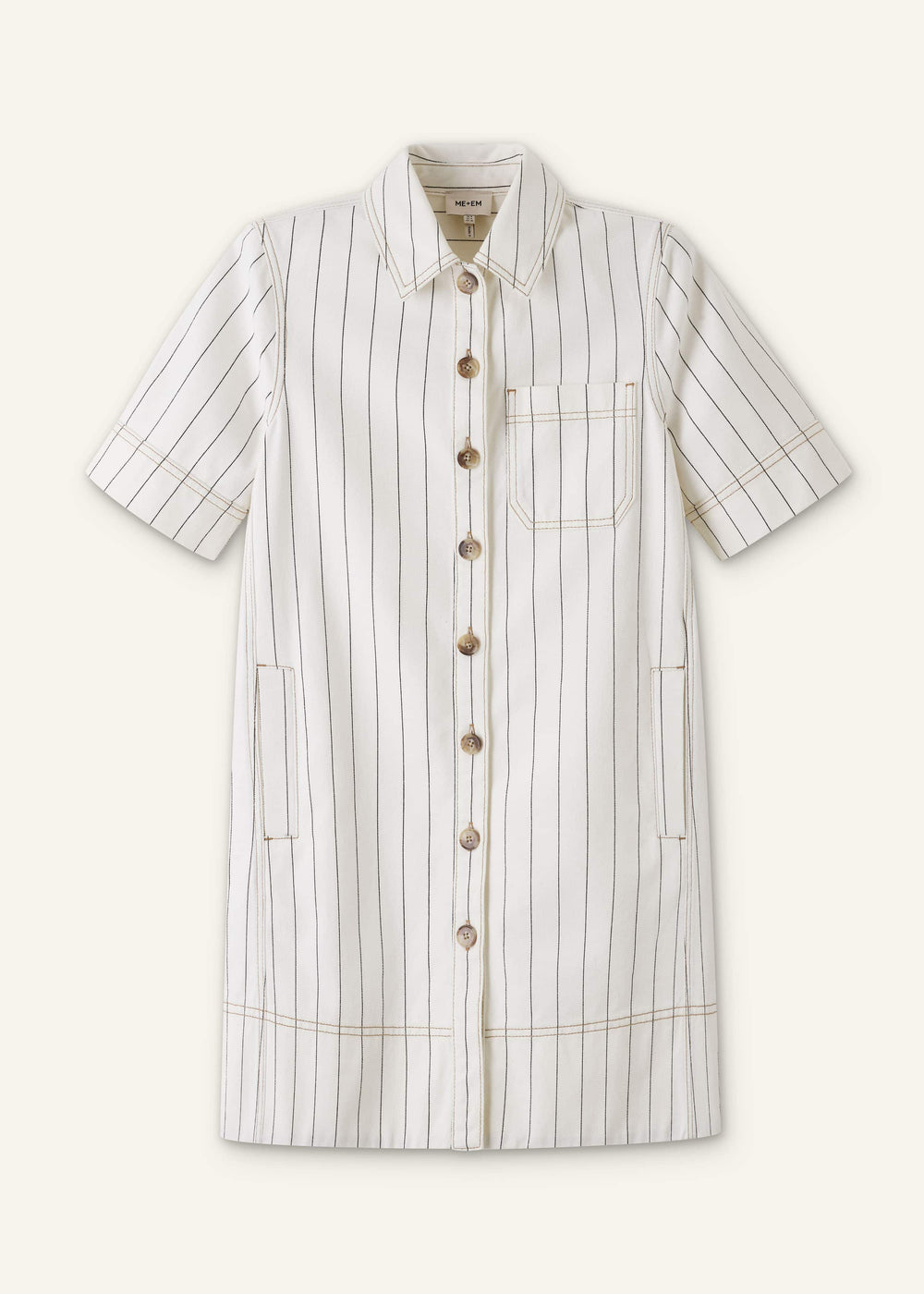 Ecru A-Line Mini Dress meandem