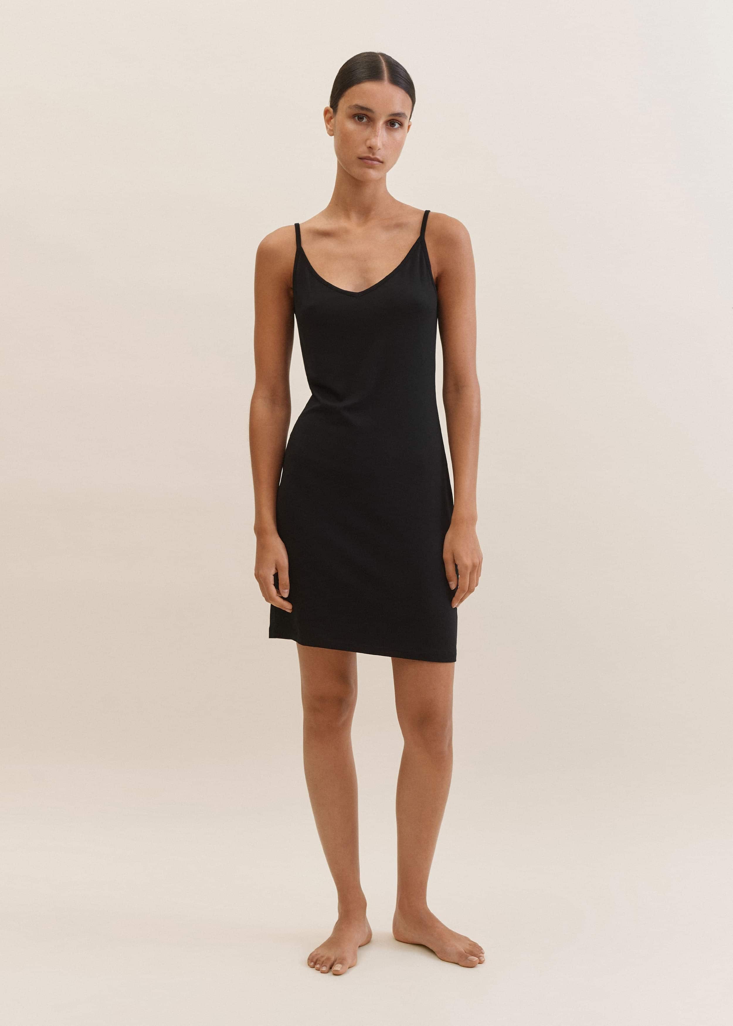 Black Fashion First Aid Slip Dress meandem