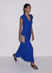 Blue Pointelle Maxi Dress meandem