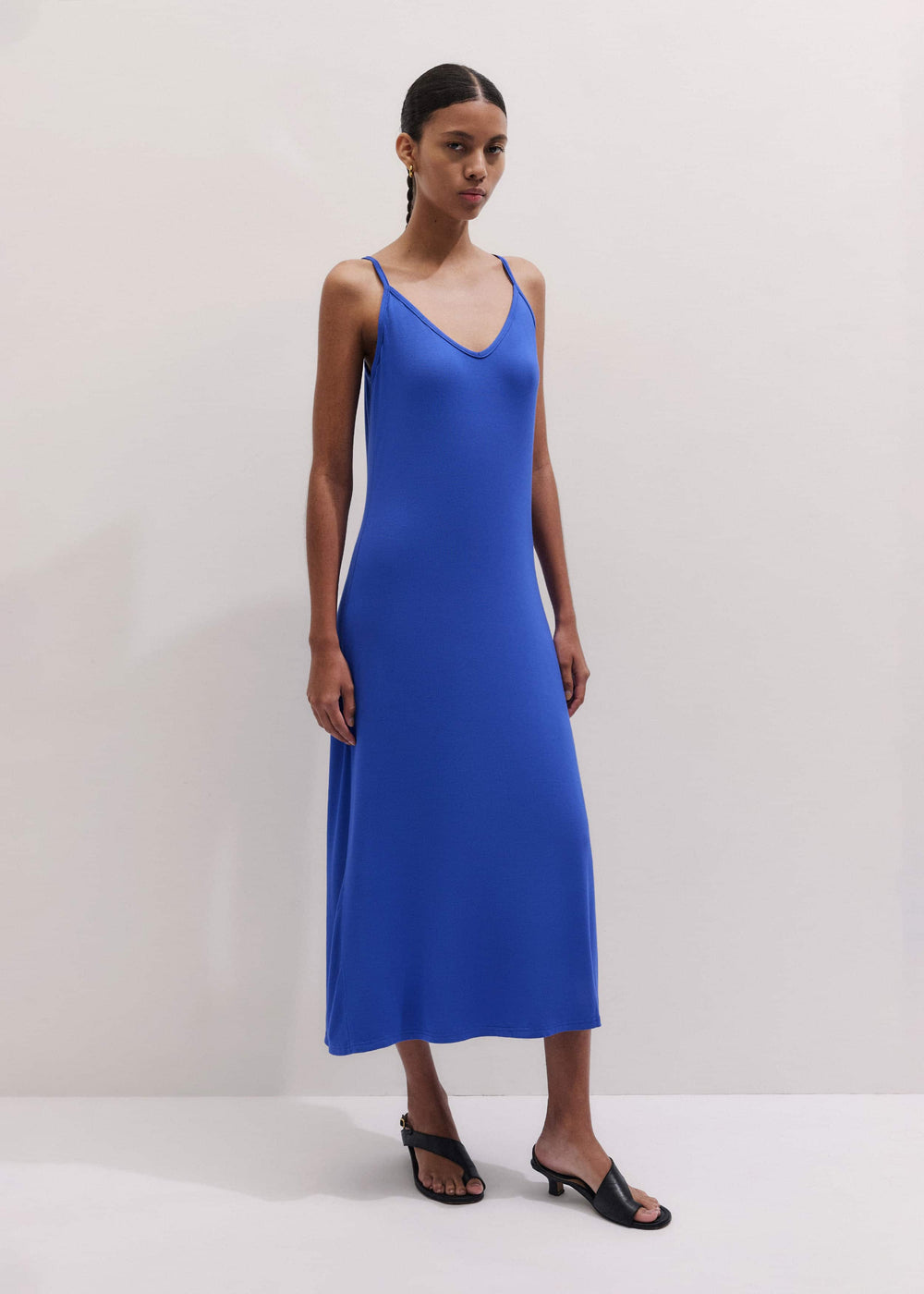 Blue Pointelle Maxi Dress meandem