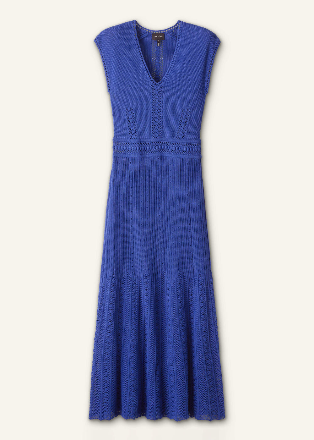 Blue Pointelle Maxi Dress meandem