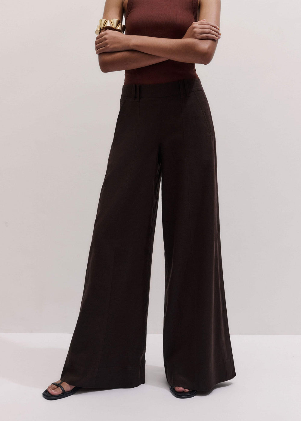 Brown Wide-Leg Pant meandem