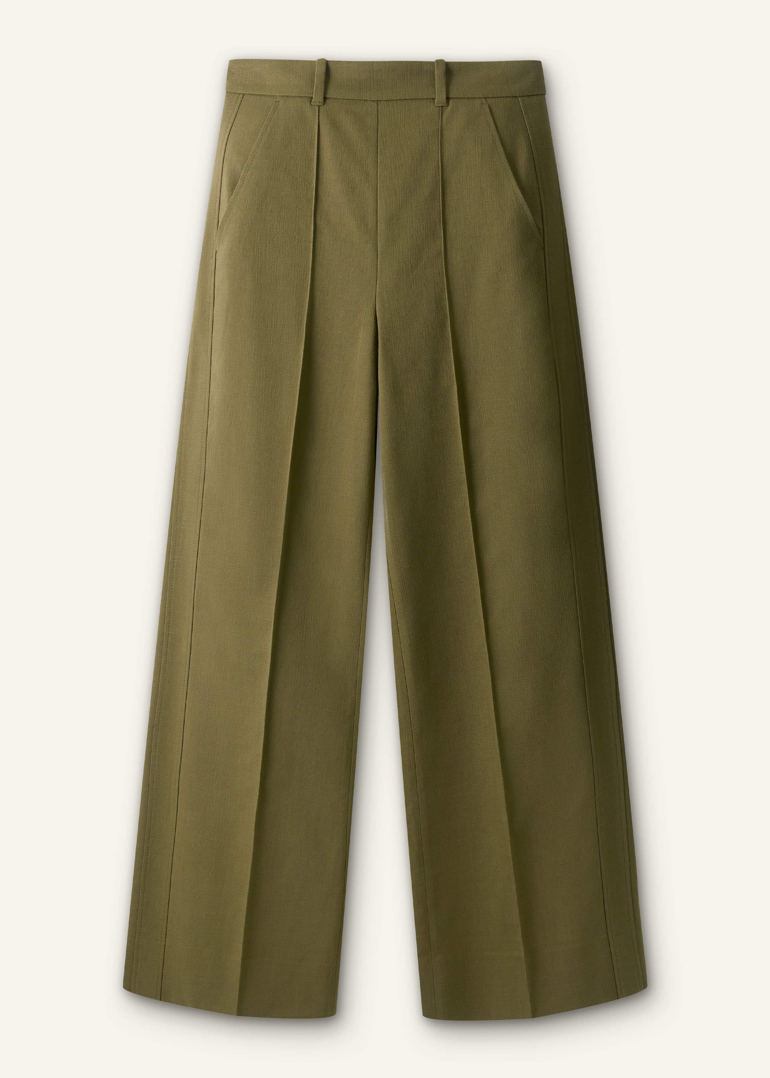 Olive Green Forever Wide-Leg Pant meandem