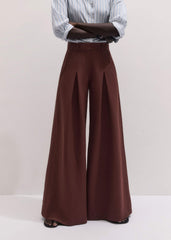 Cinnamon Brown Very Wide-Leg Pant meandem