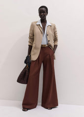 Cinnamon Brown Very Wide-Leg Pant meandem