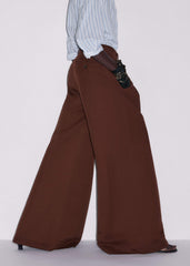 Cinnamon Brown Very Wide-Leg Pant meandem