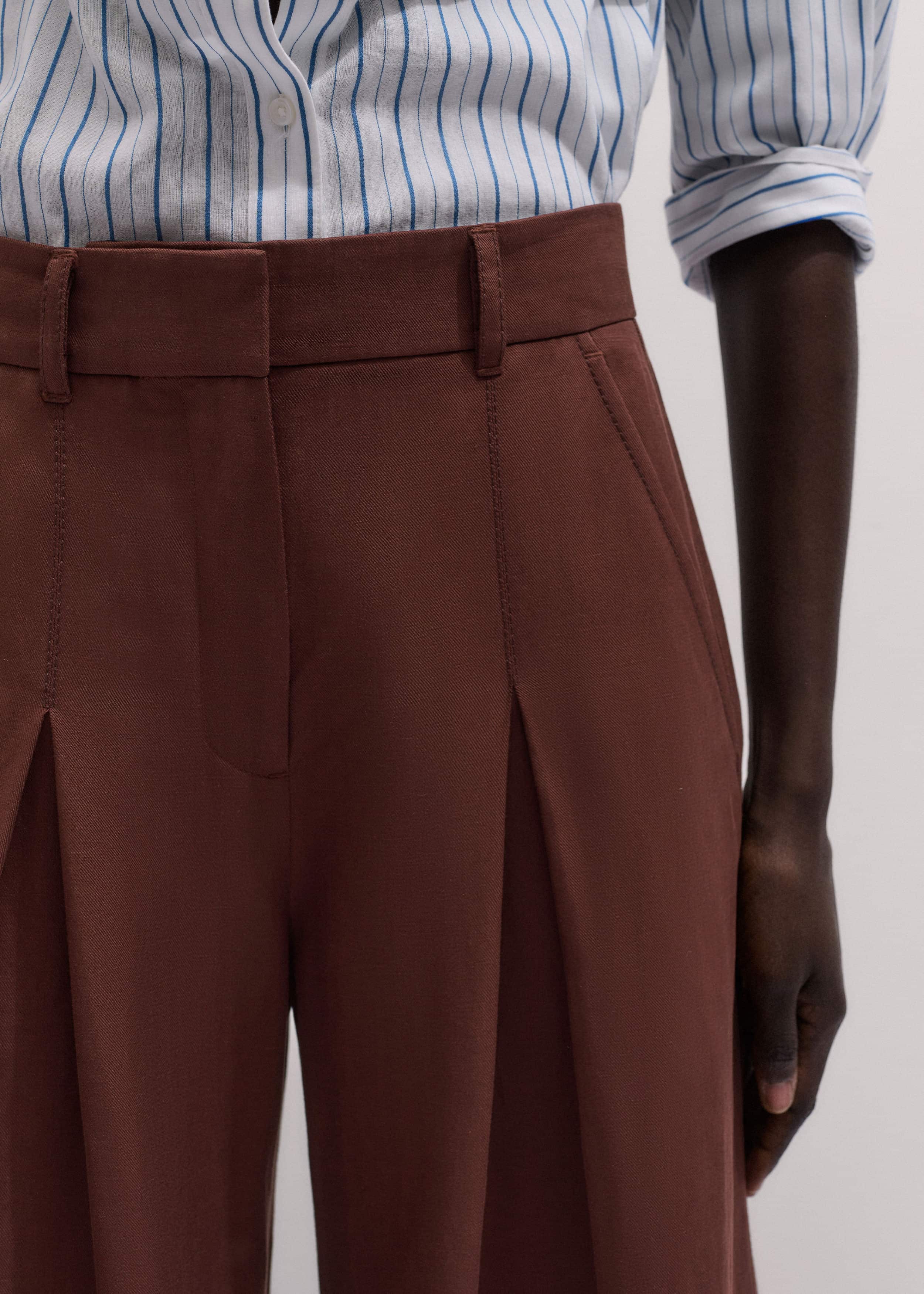 Cinnamon Brown Very Wide-Leg Pant meandem