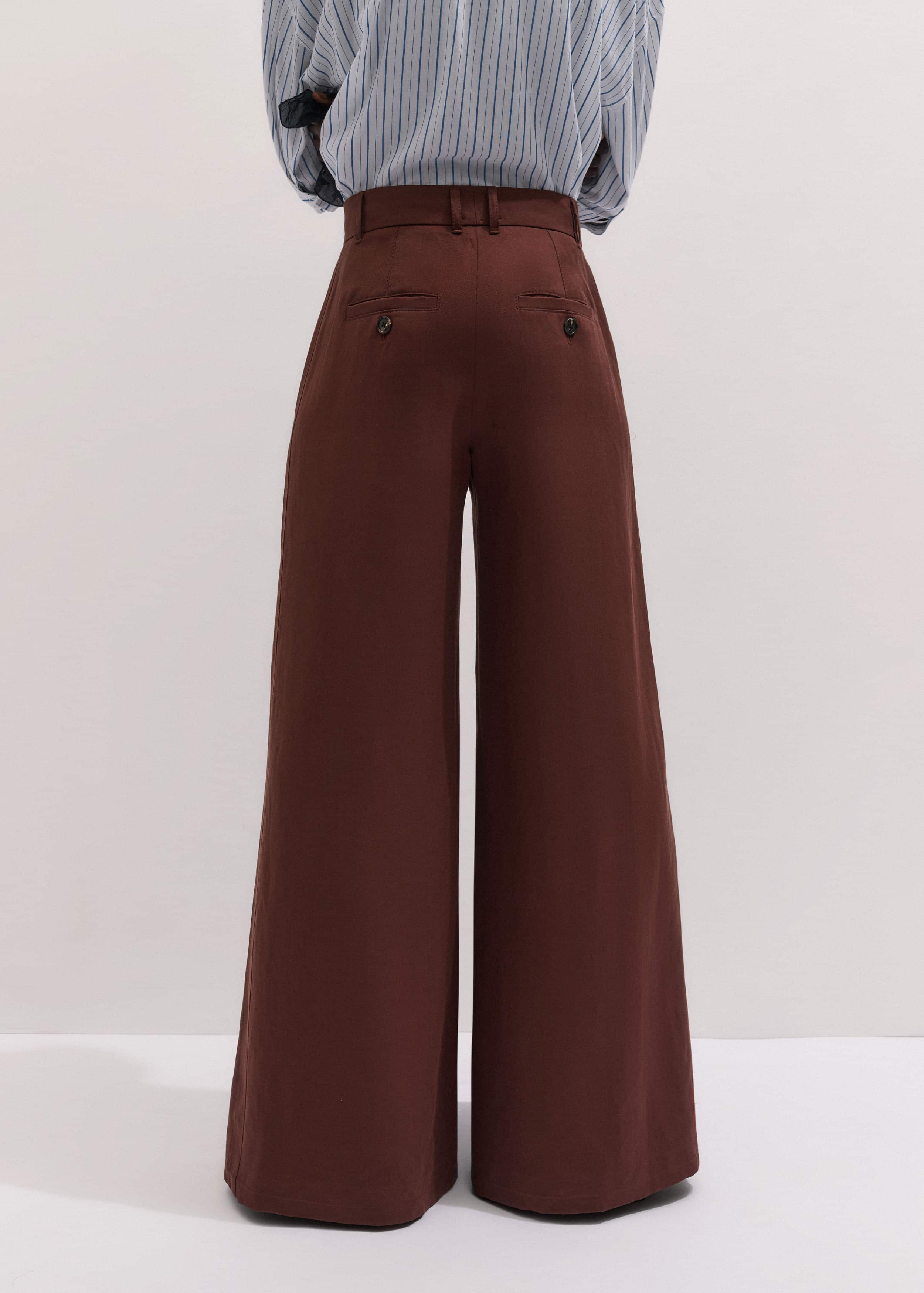 Cinnamon Brown Very Wide-Leg Pant meandem
