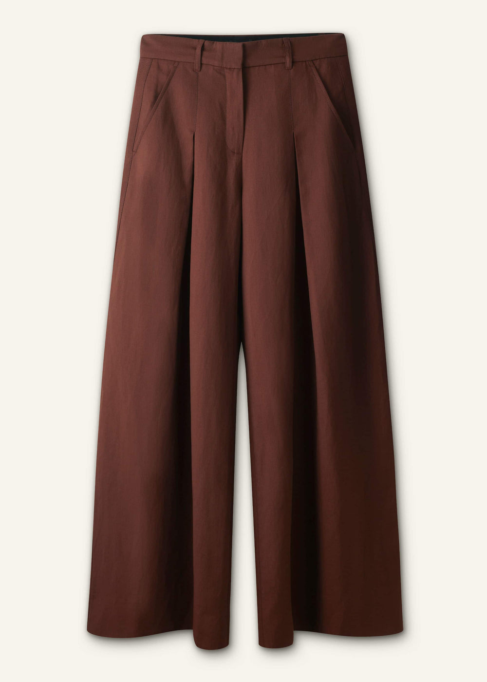 Cinnamon Brown Very Wide-Leg Pant meandem