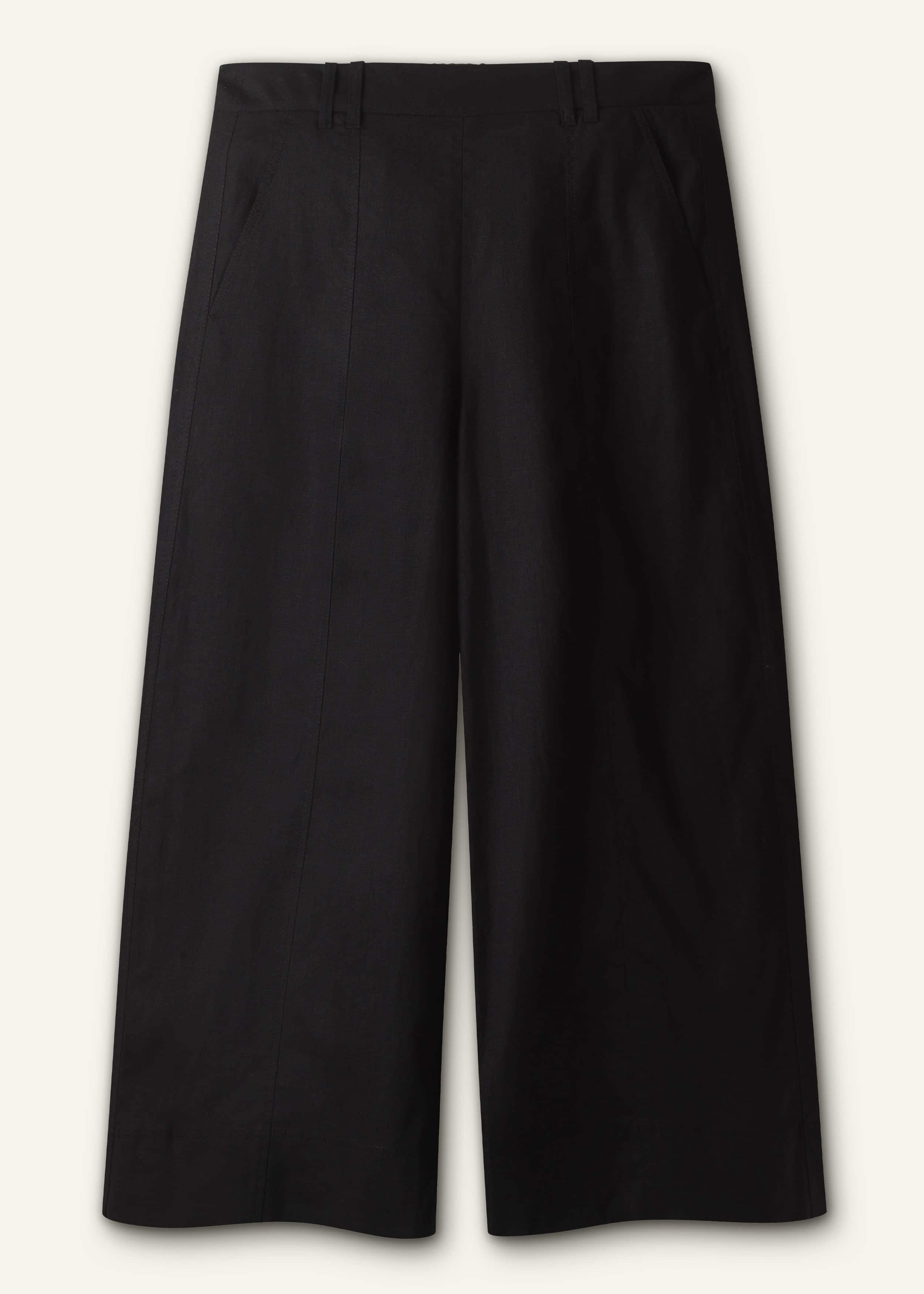 Brown Crop Wide-Leg Pant meandem