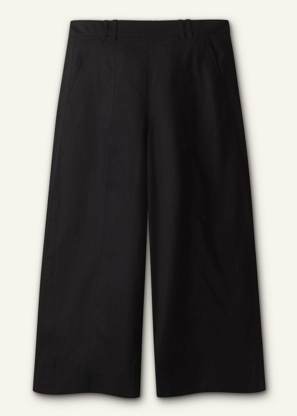 Brown Crop Wide-Leg Pant meandem