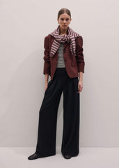 Black Luxe Travel Tailoring Wide-Leg Pant meandem
