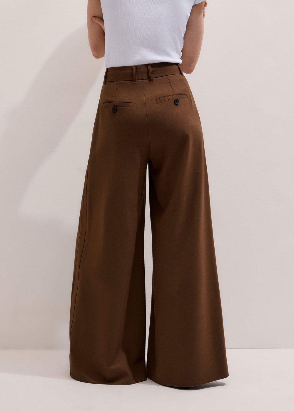 Walnut Brown Ultimate Very Wide-Leg Pant meandem