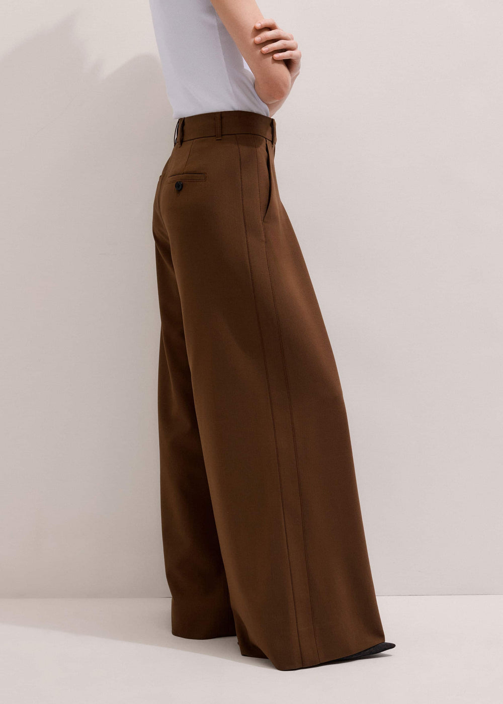 Walnut Brown Ultimate Very Wide-Leg Pant meandem
