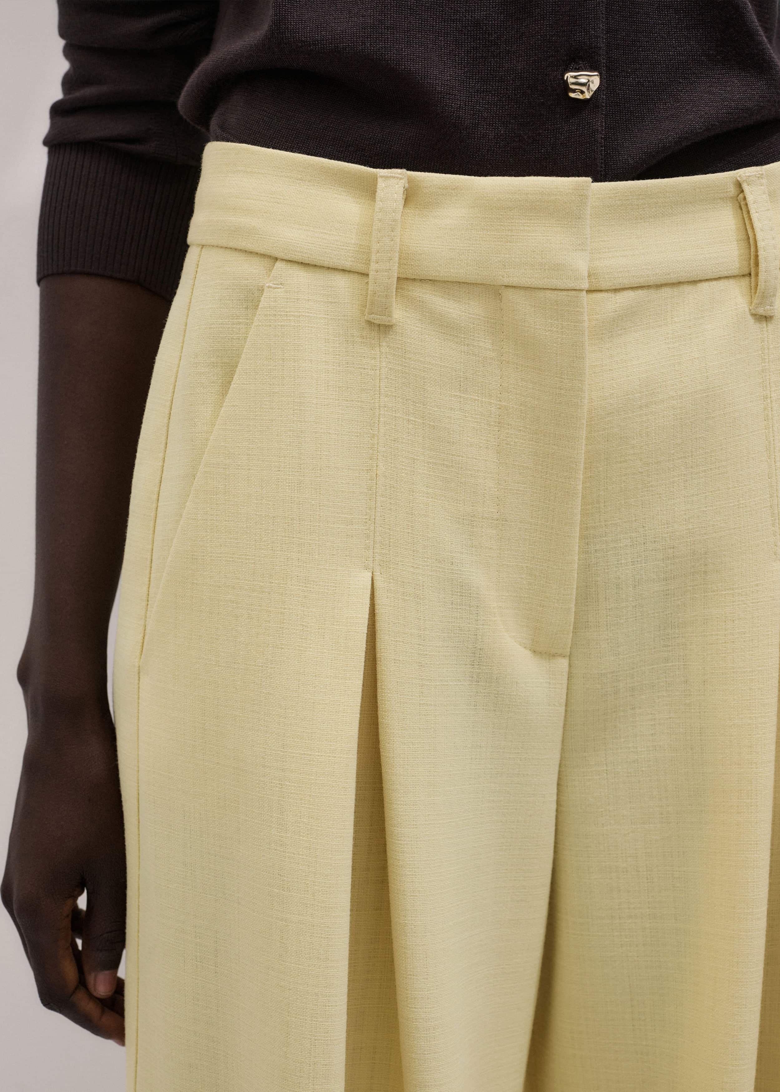 Yellow Very Wide-Leg Pant meandem