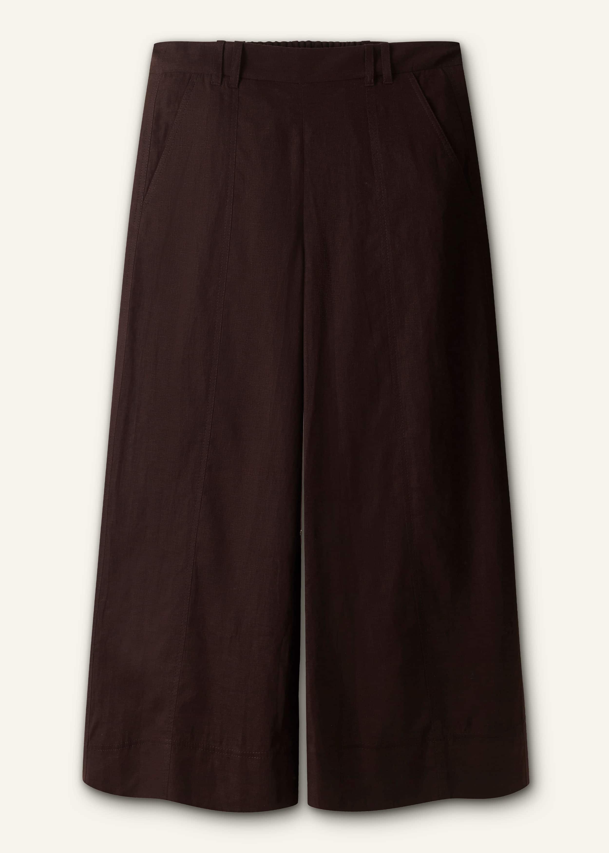 Black Crop Wide-Leg Pant meandem
