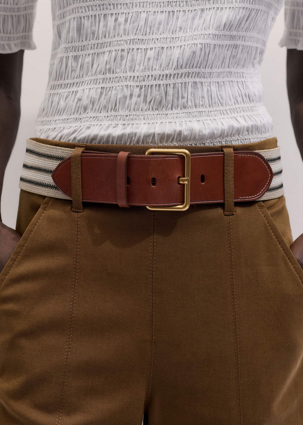 Brown Wide Crop Pant meandem