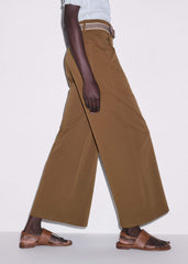 Brown Wide Crop Pant meandem