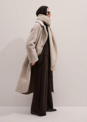 Brown Cashmere Wide-Leg Knit Pant meandem