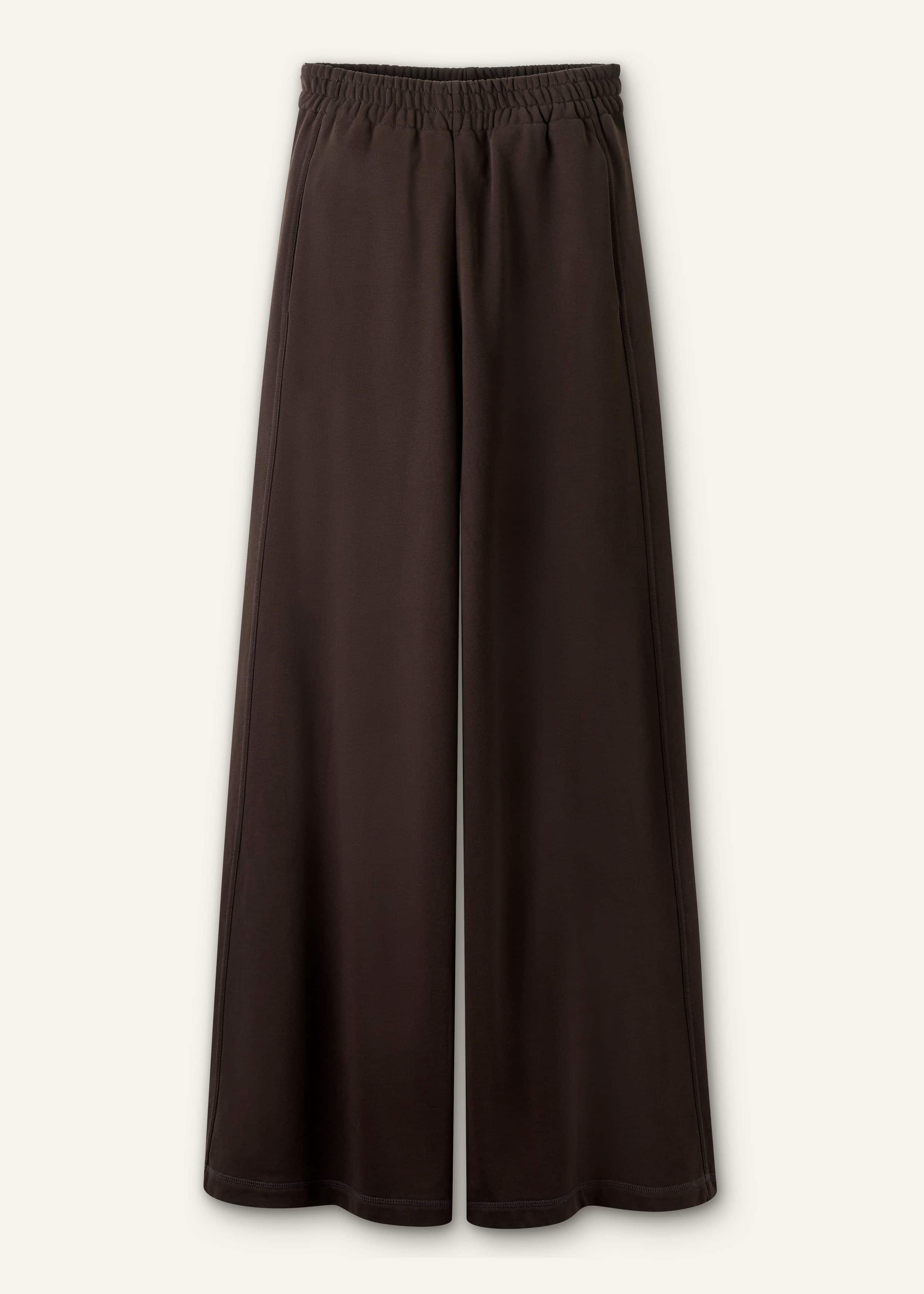 Brown Sweatshirt Wide-Leg Track Pant meandem