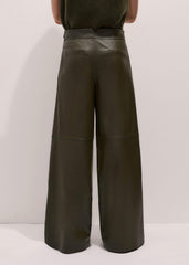 Olive Green Wide-Leg Pant meandem