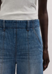 Mid-Blue High Waist Wide Jean meandem