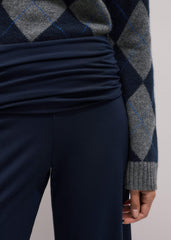 Crop Palazzo Pant - Dark Navy Travel Pants |Vacation Shop meandem