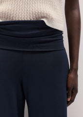Navy Super Wide Palazzo Pant meandem