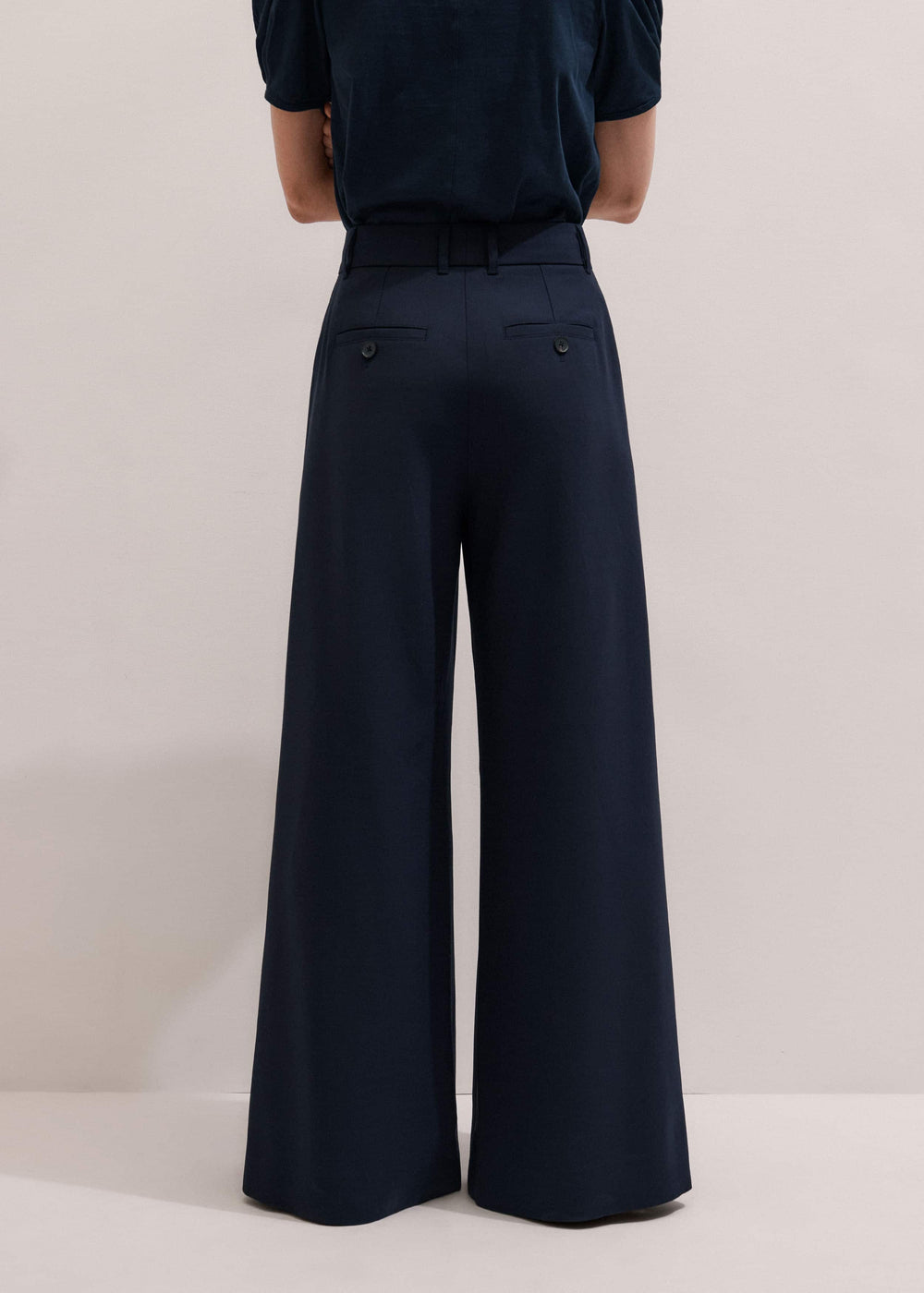 Navy Ultimate Very Wide-Leg Pant meandem