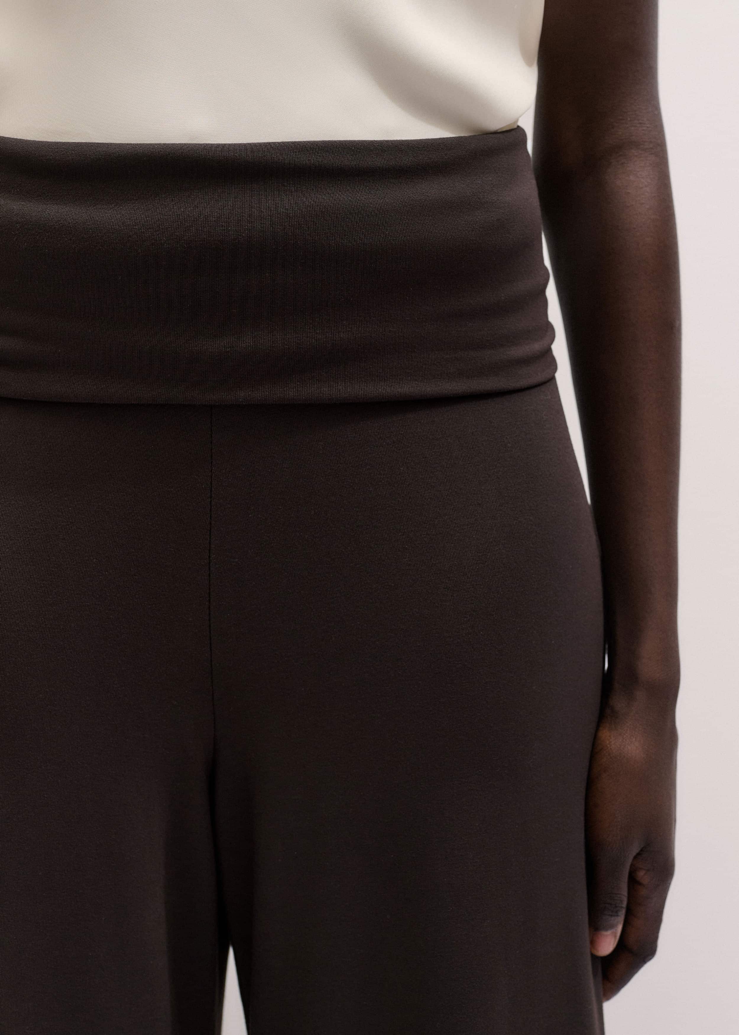 Brown Super Wide Palazzo Pant meandem