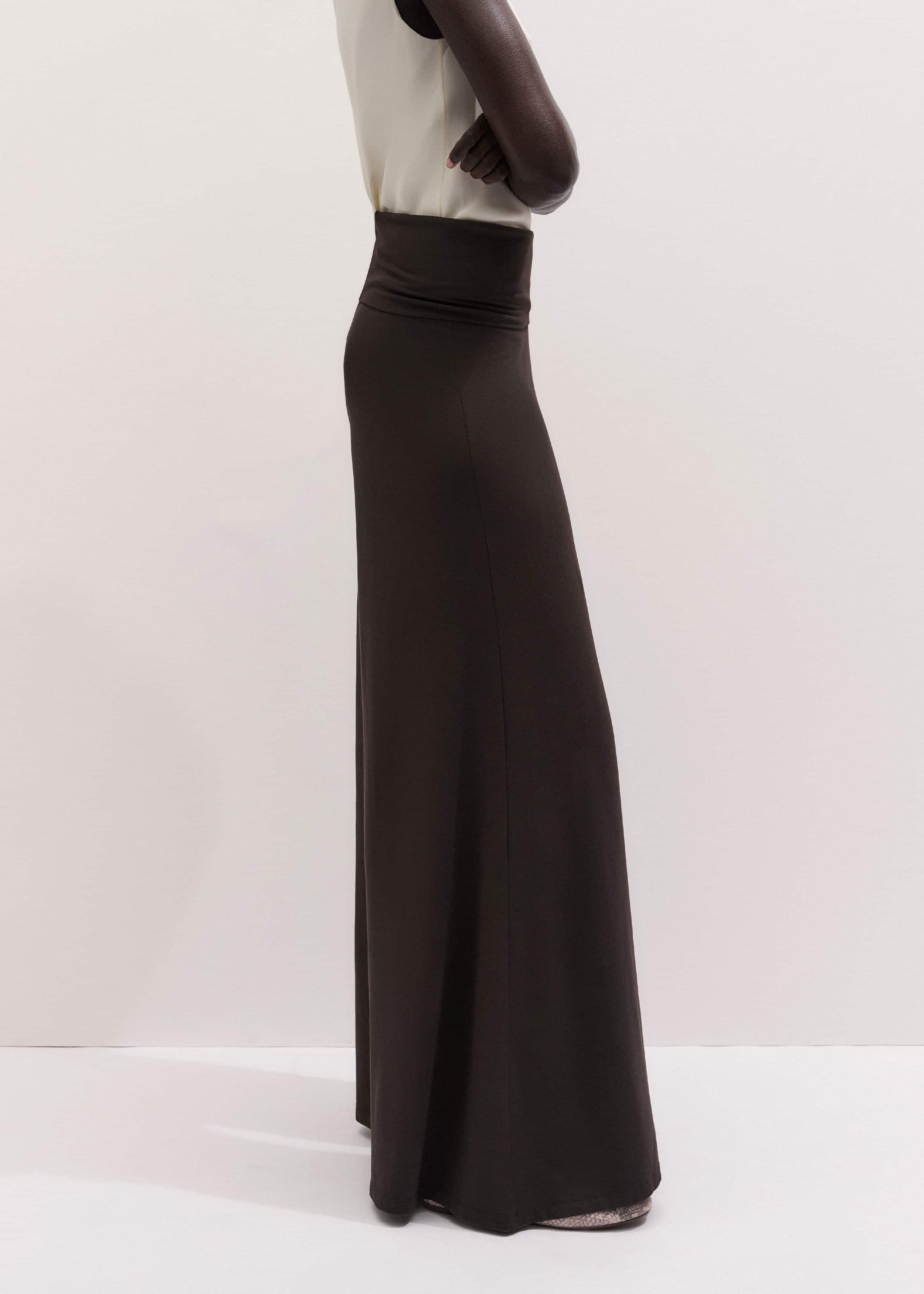 Brown Super Wide Palazzo Pant meandem
