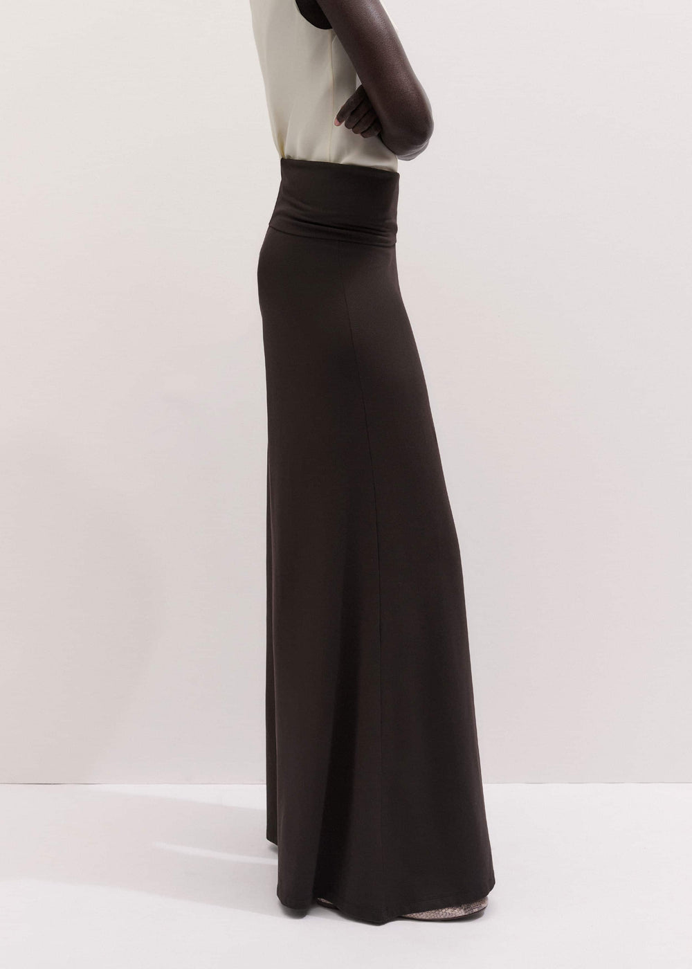 Brown Super Wide Palazzo Pant meandem